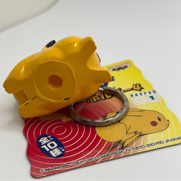 1998 Japanese Pocket Monsters Running Pikachu Keychain Banpresto Sho-Pro NEW - Picture 4 of 7